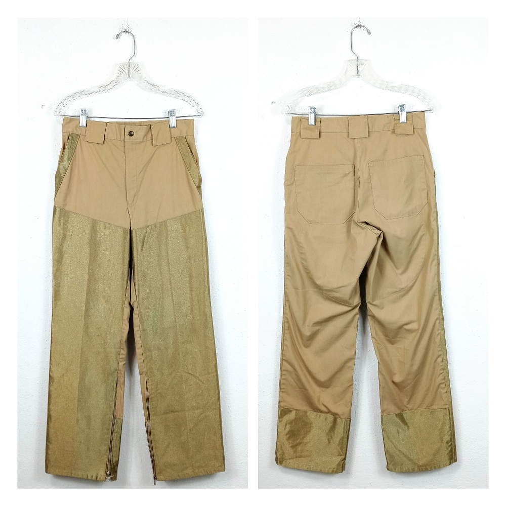 1970s 10X Gold Brush Guard Heavy Duty Hunting to Streetwear Pants 30 x 30